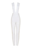 Pia Bandage Pants Jumpsuit White Pearl