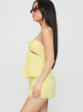 Lissone Tie Neck Set Yellow