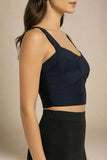 Jay Bandage Crop Top Classic Black