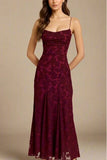 Ivy Bodycon Maxi Dress Red Wine