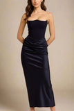 Hope Bodycon Wrap Maxi Dress Classic Black