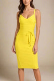 Bek Bandage Dress Sun Yellow