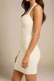 Athena Bandage Mini Dress Cream