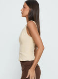 Heleena Zip Through Top Cream