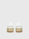 Arton Espadrille Platform Sandals White