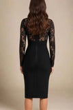 Elia Long Sleeve Bandage Dress Classic Black
