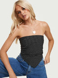 Nellie Scarf Black Polka Dot