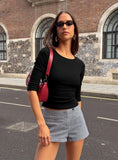 Hot Commodity Micro Shorts Black Gingham