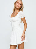 Lethia Corset Mini Dress White