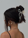 With A Bow Hair Clip Nude