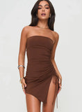 Caprani Mini Dress Chocolate