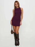 Mayok Mini Dress Plum