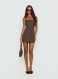Voyage Mini Dress Chocolate Plaid