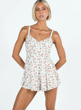 Thunderclouds Romper Pink Floral