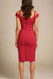 Sophia Bandage Dress Lipstick Red
