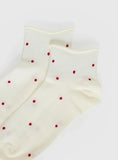 Vesira Frill Socks Cream Polka