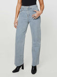 Kalinda High Rise Straight Leg Jeans Blue