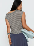 Ashfield Top Grey Stripe