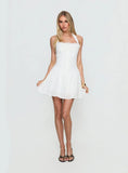 Candy Clouds Halter Playsuit White
