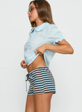 Kourt Bloomer Shorts Chocolate Sea Stripe