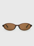 Captivation Oval Sunglasses Brown