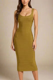 Cindy Bandage Midi Dress Army Green