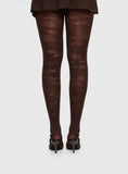Pomeline Floral Tights Brown