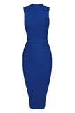 Grace Bandage Midi Dress Navy Blue Sale