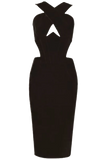 Sasha Bandage Midi Dress Classic Black Sale