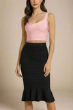 Jay Bandage Crop Top Dusty Pink