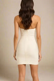 Athena Bandage Mini Dress Cream