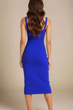 Heidi Bandage Midi Dress Royal Blue