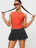 Allure 90s Mini Skort Charcoal