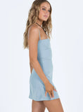 Kenzie Mini Dress Dusty Blue