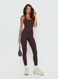 Stride Active Invisible Scrunch Leggings Brown