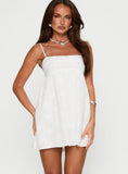 Ortega Mini Dress White Broiderie