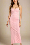 Blanche Bandage Maxi Dress Dusty Pink Sale