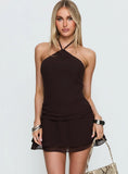 Kylianne Arrowneck Playsuit Chocolate