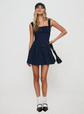 Wait For You Mini Dress Navy
