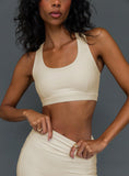 Turbo Activewear Rib Top Latte