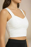 Jay Bandage Crop Top White Pearl