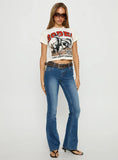 Wild Ride Rodeo Graphic Baby Tee Natural