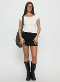 Baseline Rib Skort Black