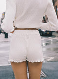 Girl Gone Wild Shorts White