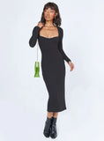 Nolan Midi Dress Black Tall