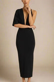 Blake Bandage Maxi Dress Classic Black