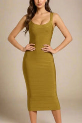 Cindy Bandage Midi Dress Army Green