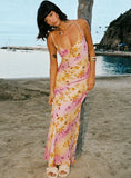 Lauraline Maxi Dress Pink Floral