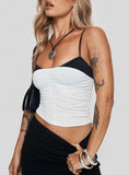Vickee Top White Black