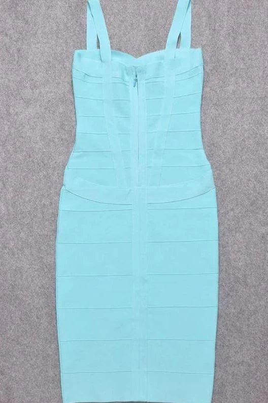Heidi Bandage Midi Dress Sky Blue